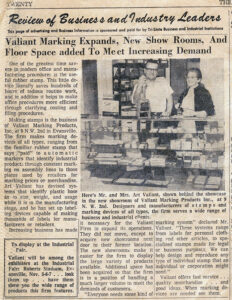 Arthur and Benita valiant at the original sign shop