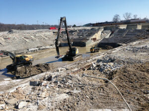 Roberts stadium demolition