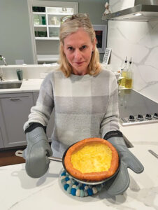 Photo of Joycelyn Winnecke and her Gruyère puff provided by Joycelyn Winnecke