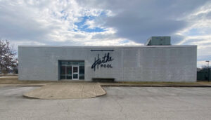 Photo of Hartke Pool entrance on Feb. 8, 2024.