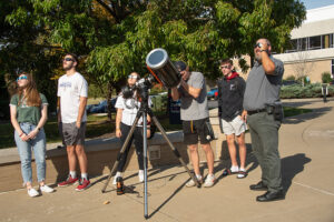 Photo from the 2017 solar eclipse provided by University of Southern Indiana Photography and Multimedia