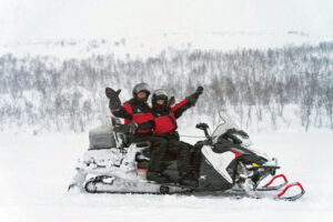 Photo of Darrell and Penelope Pennington travelling in Tromso, Norway, provided by Penelope Pennington
