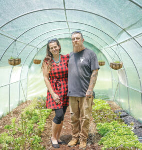 Photo of Britni and Troy Teeters of Moonlight Hollow Farm by Brodie Curtsinger