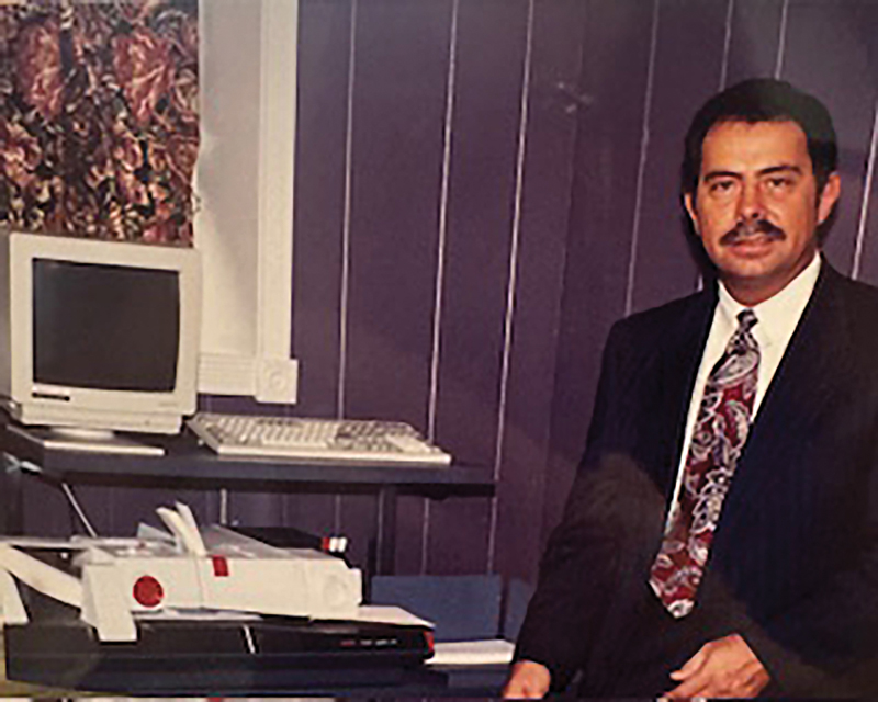 Photo of Vernon Stevens circa 2001 provided by Southern Business Machines, Inc.