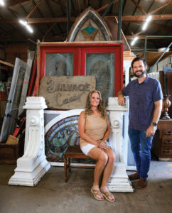 Lucas Neuffer with his business partner Brooke Stevenson. Photos by Greg Eans.