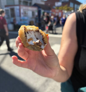Photo of a Fried S'More taken at the West Side Nut Club Fall Festival Oct. 8, 2025, by Jessica Hoffman
