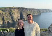 Seven Days in Ireland Photo of tall, earthen cliffs on the western coast of Ireland