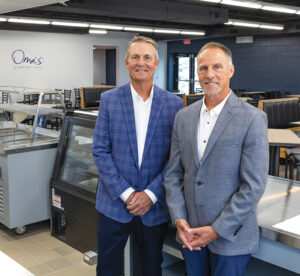 Photo of Alan and Derek Clark in Oma's Cafe by Lindsey McIntosh